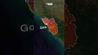 Goa गव Through Map Animation Indian Geography