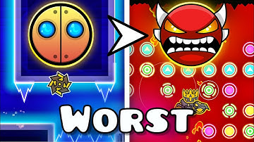 Geometry Dash WORST Level For Each Difficulty