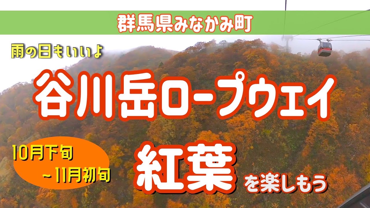 谷川岳ロープウェイで紅葉を楽しむ 群馬県みなかみ町の旅行観光スポット Youtube 谷川岳ロープウェイで紅葉を楽しむ 群馬県みなかみ町の旅行観光スポット Youtube