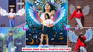 Picsart Own Wall Photo Editing | Wings Photo Editing | Angel Wings Photo Editing screenshot 3