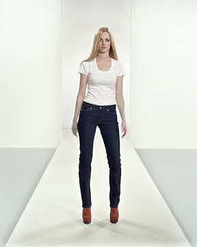 Levi's Demi Curve Straight Jeans in Richest Indigo
