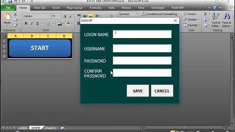 EXCEL VBA USERFORM Part 0 3 LOGIN