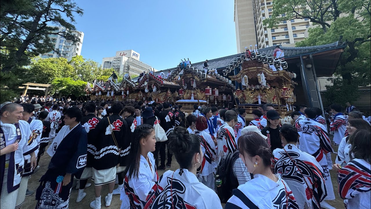 令和六年　本住吉神社春例大祭宵宮　地車宮出