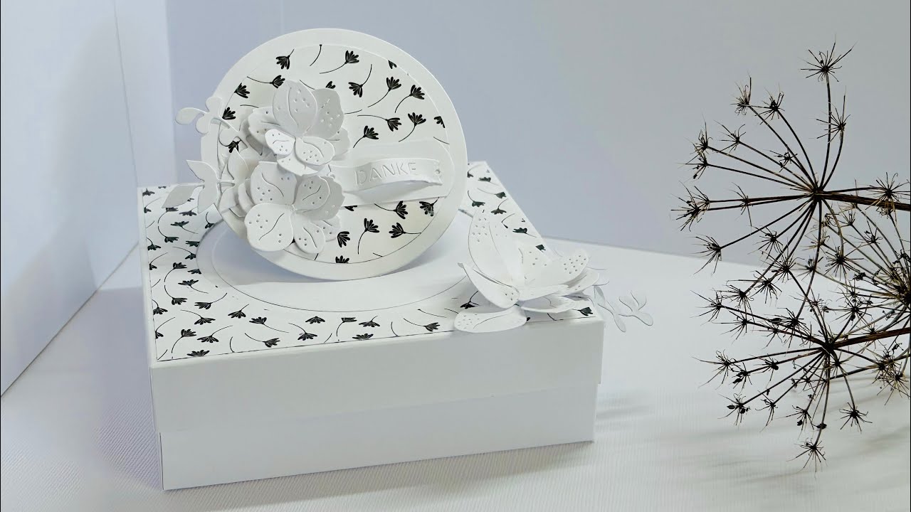 Minipralinenverpackung mal anders -  mit Aufstellkärtchen im Deckel