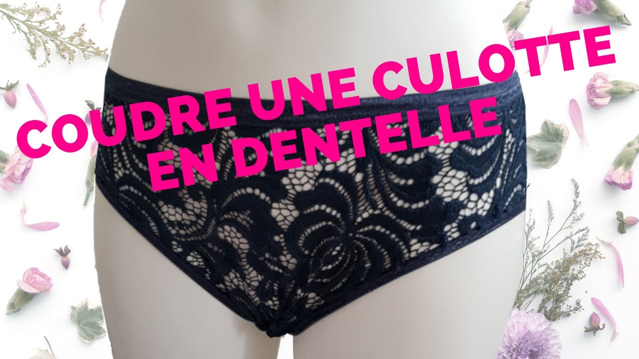 Comment coudre une culotte en dentelle - YouTube