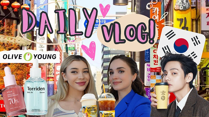 Eliska&Vendy| Korea Vlog: Myeongdong streetfood, nákupy, OLIVE YOUNG, zničily jsme fotostudio & more