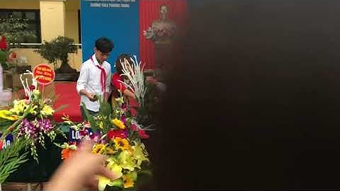 Hội thi cắm hoa nghệ thuật tại trường THCS Phương Trung mừng ngày quốc tế phụ nữ 8/3