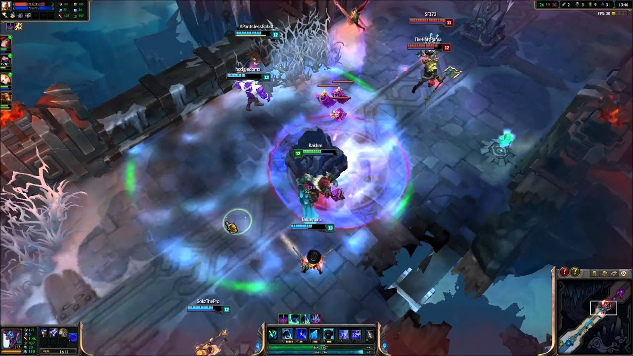 League of Legends ARAM First time Trundle Crazy club wielding troll