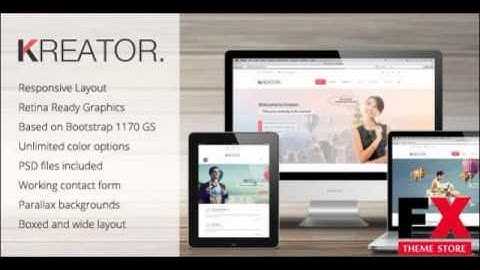 Preview Kreator Ultimate HTML Template TFx SiteTemplates