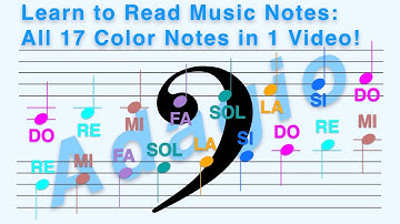 Do Re…SI (Fixed Do) - Bass Clef, Adagio (Slow) - Learn to Read All 17 Notes in 1 Video