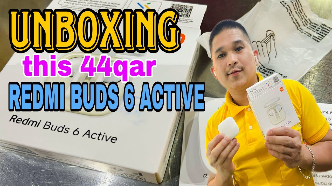 UNBOXING AND REVIEWING THE REDMI BUDS 6 ACTIVE #unboxing  #unboxingvideo  #review