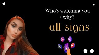 Who’s watching you? Why? All signs