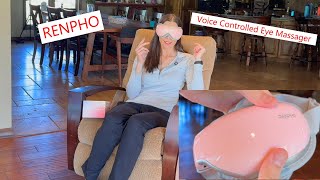 RENPHO Voice Controlled Eye Massager, Soft & Relaxing #eyemask #eyemassage #renpho screenshot 1