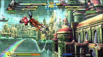 Marvel Vs Capcom 3 PS3 HD Online Ryu Wolverine and Taskmaster vs Arthur Dante and Chun Li