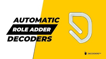 How To Make a Automatic Role Adder | Proof Checker | Discord.js v13 | DECΩDERS™