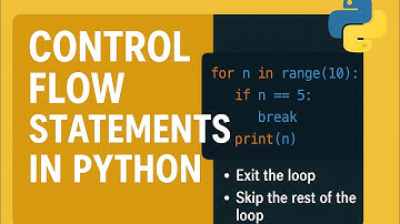 Control flow statement on break, continue and pass with examples and notes | Python full course