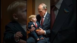 Vladimir Putin Feed Baby Trump #shorts #baby #trump
