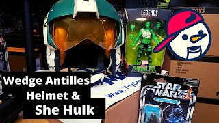 The Black Series Wedge Antilles Helmet And Marvel Legends She Hulk