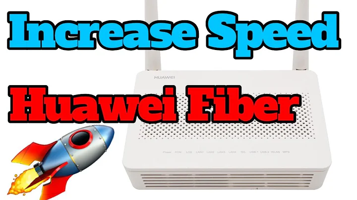 How to FIX your slow internet speed Huawei Fiber modem EG8145V5 in 1 Minute.