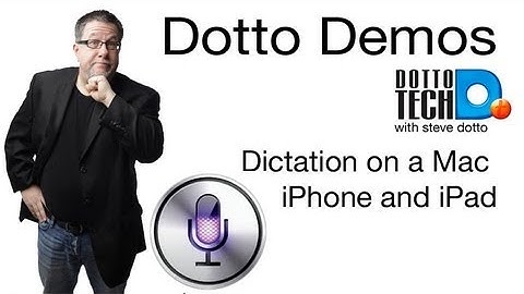 Dictation on Mac, iPhone and iPad