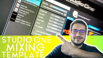 My Mixing Template in Studio One 3 | How to create templates .