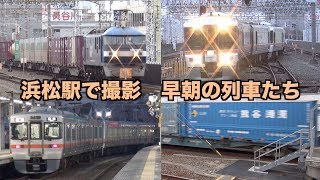 【貨物列車】浜松駅で撮影！貨物列車や旅客列車など早朝の駅を賑わすいろいろな列車たち