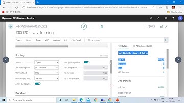 Jobs Module in Dynamics 365 Business Central | Project Management Module