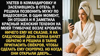 видео: Улетев в командировку и заселившись в отель, я решила позвонить мужу по видеосвязи  В один моме картинка: Улетев в командировку и заселившись в отель, я решила позвонить мужу по видеосвязи  В один моме