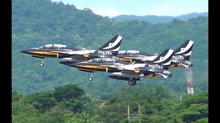 T-50B Black Eagles formation take off @ Chiang mai airport 2022