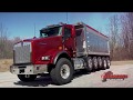 2019 Kenworth T800 6 Axle Dump Truck Flame Red 211630R