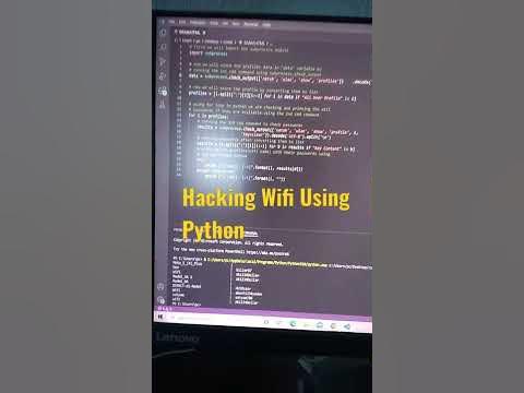 Hacking Wifi Using Python #short #youtubeshort - YouTube