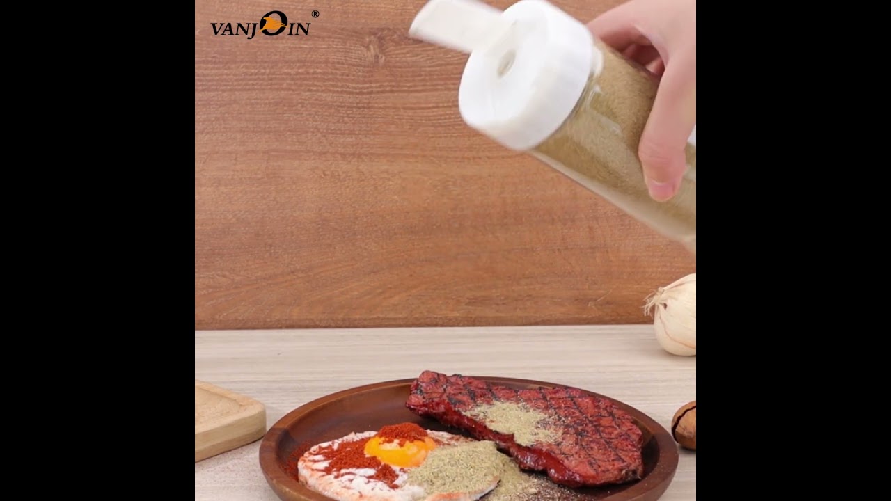 Empty Clear Plastic Condiment Bottles with White Flip Top Cap