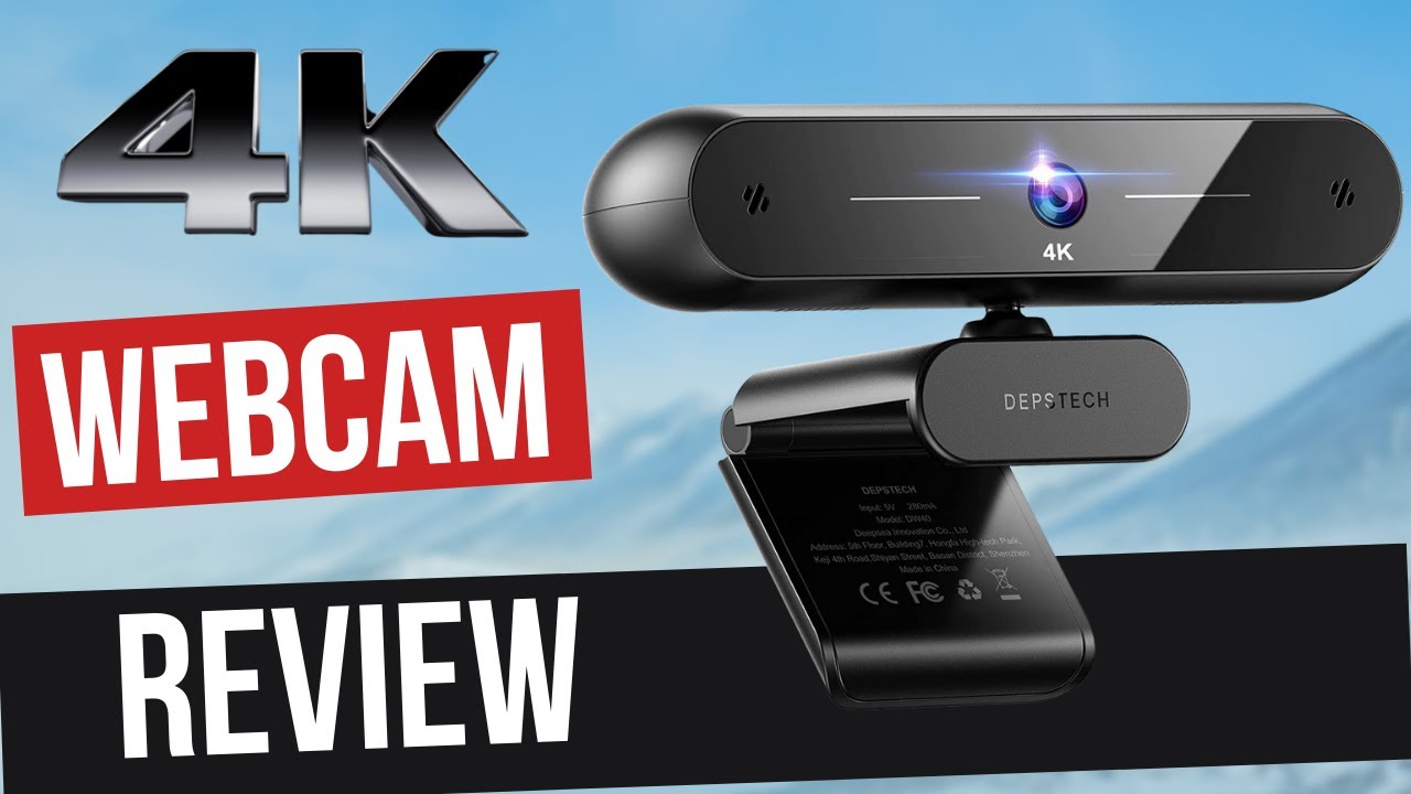 4K Webcam, Autofocus Sony HD Web Camera with Microphones – DEPSTECH