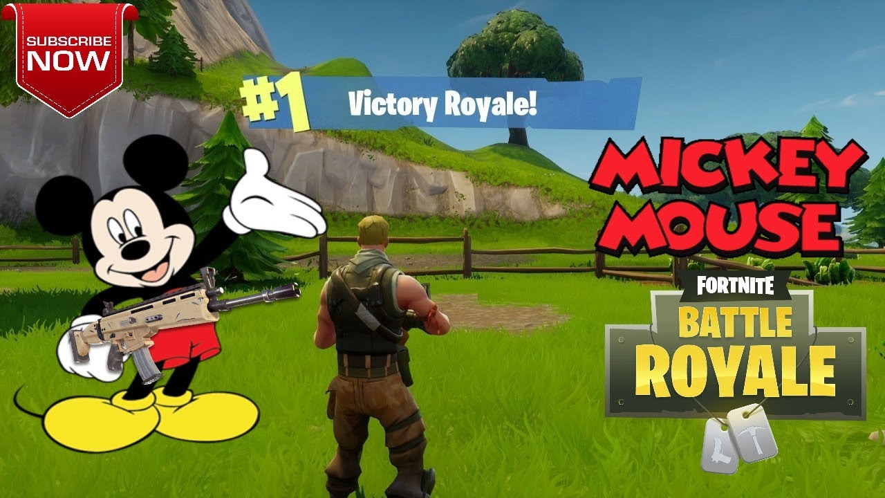 Mickey Mouse Fortnite Mickey Mouse Playing Fortnite Funny Moments Youtube