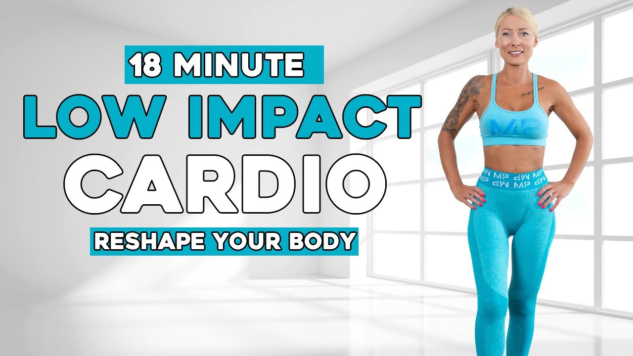 18 Min Low Impact HIIT Cardio Fat Burning Workout All Standing No ...