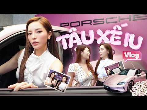 Join Ky Duyen & Em Bo as they pick up their new car - their dream pink Porsche Taycan 💗 | Ky Duye...