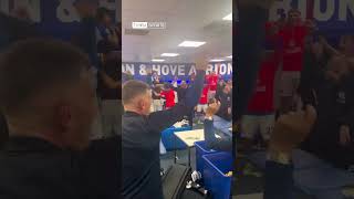 Inside Brighton's Fiery Dressing Room Celebration After Securing European League Seat