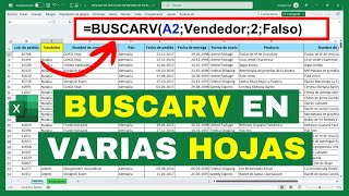 BUSCARV en DOS hojas diferentes EXCEL 2016 (Explicado paso a paso)