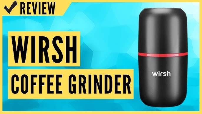 Coffee Grinder-Wirsh Herb Grinder with 5.3oz. Stainless Steel