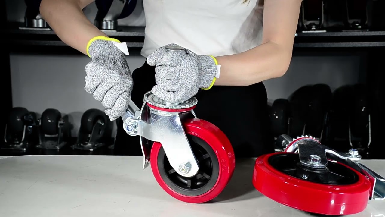 SY America Scaffold Casters with Polyurethane on Polypropylene Wheels