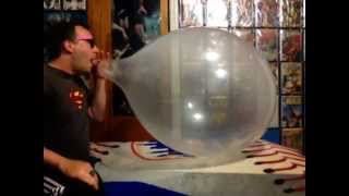 Blowing To Pop A Clear 24 Inch Tuf-Tex