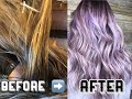 HOW TO GET LAVENDER HAIR | highlight techniques