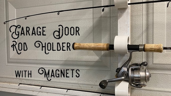 Fishing Rod Storage on Garage Door 