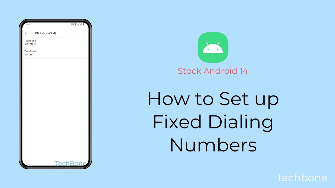 How to Set up Fixed Dialing Numbers [Android 14] YouTube