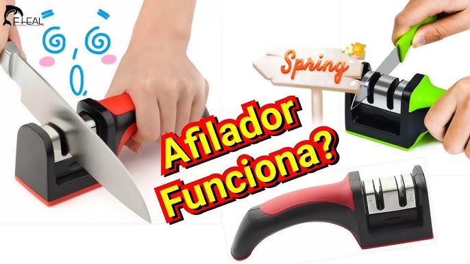 Afilador de Cuchillos Deiss PRO con Pomo de Ángulo Ajustable - Afilador  Manual de Mano para Cuchillos de Cocina, Afilador de Tijeras, Afilador de  Navajas de Bolsillo