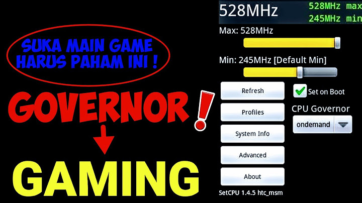 WHAT IS CPU GOVERNOR AND HOW TO SET CPU GOVERNOR FOR HARD GAMING AND BATTERY SAVER