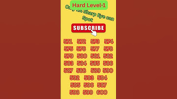 Only 1% can spot within 7 seconds #shorts  #numbers