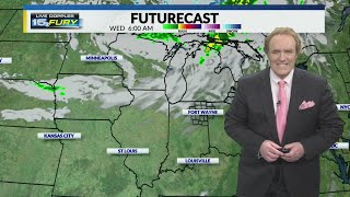 Increasing clouds and breezy