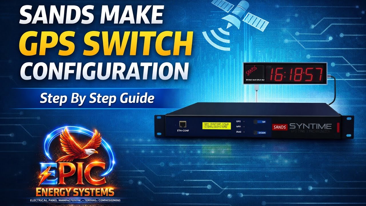SANDS GPS SWITCH CONFIGURATION || TIME SYNC || EPIC ENERGY SYSTEMS ...