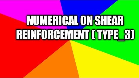 Tpye_3 Numerical on Shear Reinforcement